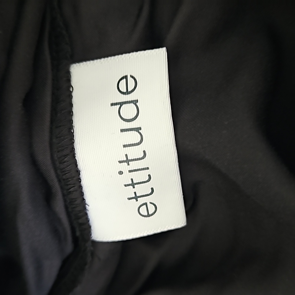 ETTITUDE,NIB,Sateen Shorts in Onyx (black),Size S/M - Picture 6 of 11